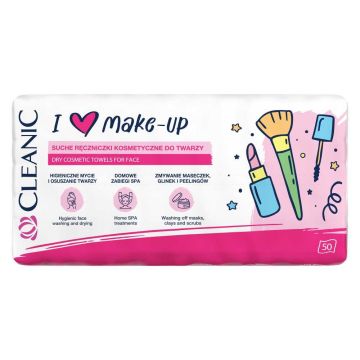Cleanic I Love Make Up Сухи козметични кърпички х 50 бр.