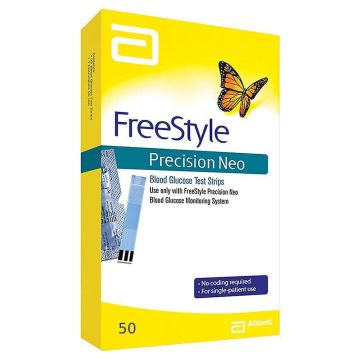 FreeStyle Тест-ленти за измерване на кръвна захар 50 бр Abbott