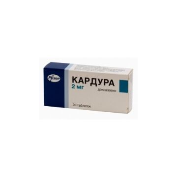 Кардура 2 мг х 30 таблетки Pfizer