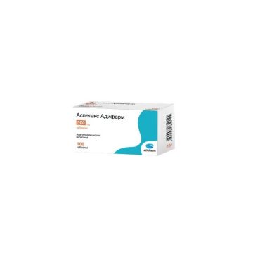 Аспетакс Адифарм при висока температура и болка 500 мг х 100 таблетки Adipharm