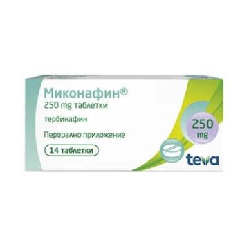 Миконафин 250 мг х 14 таблетки Teva