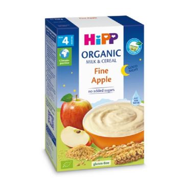 Hipp Био инстантна каша мека ябълка Лека нощ 4М+ 250 г