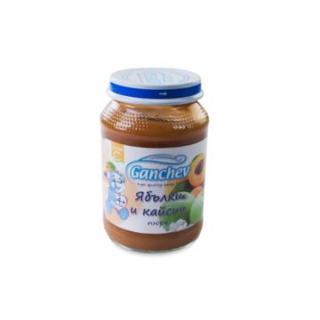 Ganchev Пюре ябълки и кайсии 4М+ 190 гр