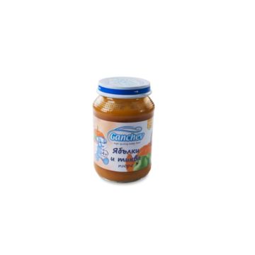 Ganchev Пюре ябълки и тиква 4М+ 190 гр