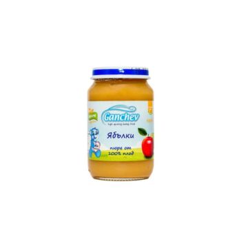 Ganchev Пюре ябълки, 100% плод 4М+ 190 гр