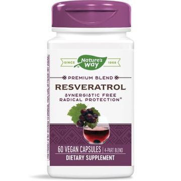 Nature's Way Resveratrol Ресвератрол за антиоксидантна защита 325 мг х 60 V капсули
