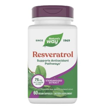 Nature's Way Resveratrol Ресвератрол за антиоксидантна защита 325 мг х 60 V капсули