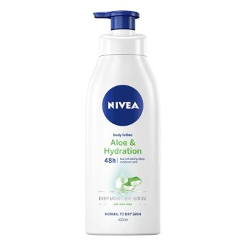 Nivea Aloe & Hydratation Хидратиращ лосион за тяло за нормална към суха кожа 400 мл