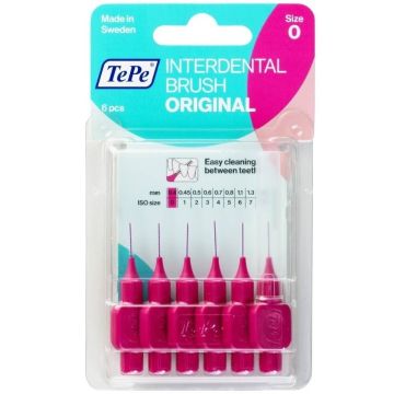 TePe Интердентални четки за зъби Original 0,4 мм Размер 0 6 бр