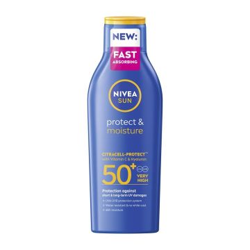 Nivea Sun Protect & Moisture Слънцезащитен хидратиращ лосион SPF50+ 200 мл
