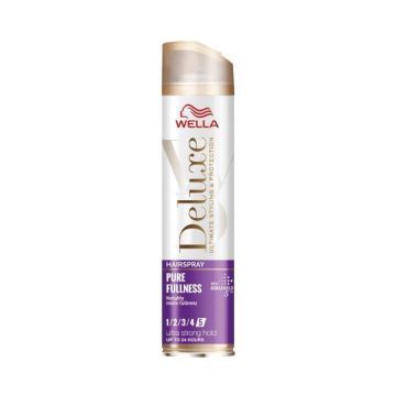 Wella Deluxe Pure Fulness Лак с ултра силна фиксация за по-плътна коса 250 мл