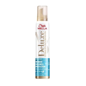 Wella Deluxe Wonder Volume & Protection Пяна за коса за обем и защита 200 мл 