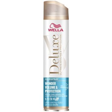 Wella Deluxe Wonder Volume & Protection Лак за коса за обем и защита 200 мл