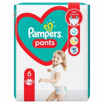 Пелени - гащички Pampers Pants Размер 6 XL 19 бр