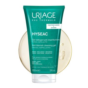 Uriage Hyseac Почистващ гел за лице и тяло за комбинирана до мазна кожа 150 мл