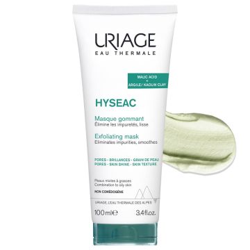 Uriage Hyseac Ексфолираща маска за мазна кожа 100 мл