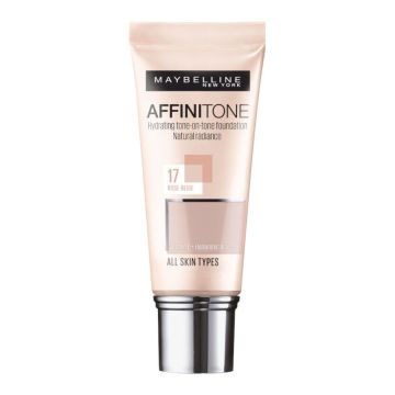 Maybelline Affinitone Хидратиращ фон дьо тен за всеки тип кожа 17 Rose Beige