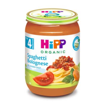 Hipp Био спагети Болонезе 4М+ 190 г