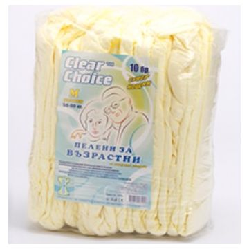Clear Choice Нощни пелени за възрастни M-Супер 10 бр