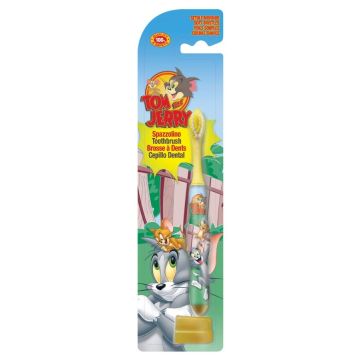 Naturaverde DISNEY Toothbrush For Children Tom&Jerry Детска четка за зъби с капаче Том и Джери
