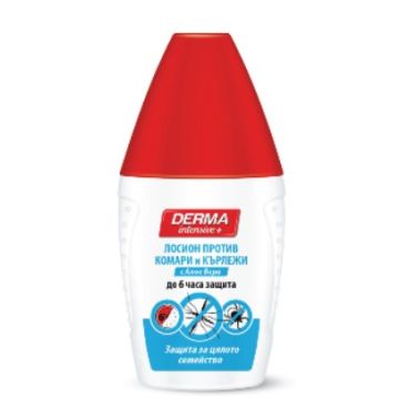 Derma Intensive+ Лосион против комари и кърлежи с Алое Вера за цялото семейство 50 мл Rubella