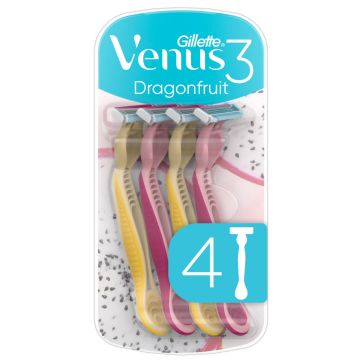 Gillette Venus 3 Dragonfruit Дамска самобръсначка 4 бр