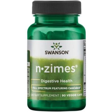 Swanson N-Zimes Пълен Спектър Ензими за добро храносмилане х90 капсули