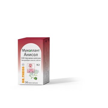 Dr. Theiss Mucoplant Анисол при суха кашлица с гъст и вискозен секрет x30 капсули