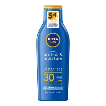 Nivea Sun Protect & Moisture Слънцезащитен хидратиращ лосион SPF30 200 мл