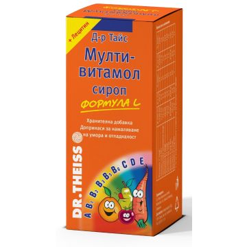 Dr. Theiss Мултивитамол Формула L Сироп за нормално функциониране на имунната система 200 мл