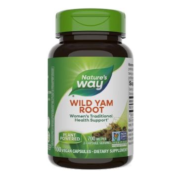 Nature's Way Wild Yam Root Корен от Див Ям за подкрепа на женския организъм при менопауза х 100 капсули 