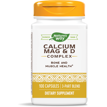 Nature's Way Calcium/Mag/D Complex Калций, магнезий, витамин D 166/83/67 мг х100 капсули