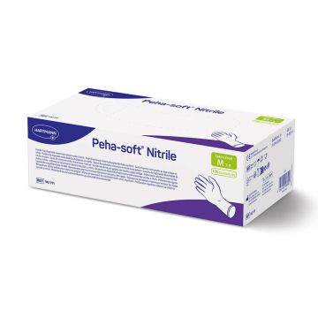 Hartmann Peha-soft Nitrile Еднократни ръкавици от нитрил без талк и латекс Размер M х 100 бр