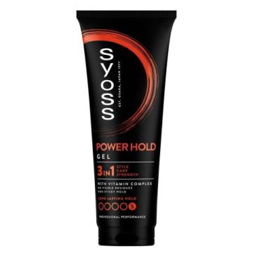 Syoss Men Power Hold Склуптуриращ гел за коса с мега силна фиксация 250 мл