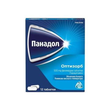 Panadol Optizorb При болка и висока температура 500 мг х 12 таблетки GlaxoSmithKline