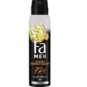 Fa Men Xtreme Sport Energy Boost Део спрей против изпотяване за мъже до 72 часа 150 мл