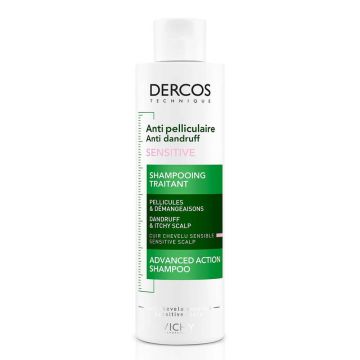 Vichy Dercos Anti-dandruff Sensitive Шампоан против пърхот за чувствителен скалп 200 мл