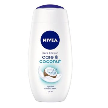 Nivea Care & Coconut Нежен душ гел за тяло с кокос 250 мл