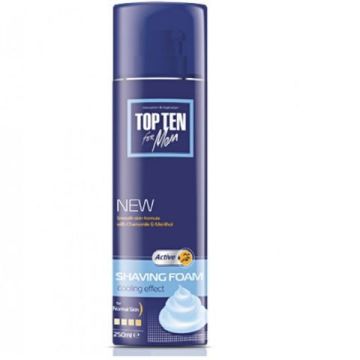 Top Ten for Men Extra Active Пяна за бръснене за мъже 250 мл