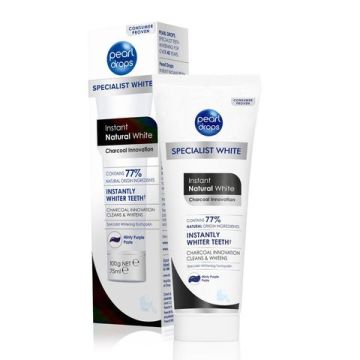 Pearl Drops Charcoal Избелваща паста за зъби с активен въглен 75 мл
