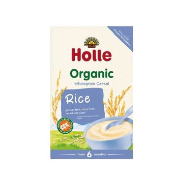 Holle Био бебешка оризова каша без глутен 6М+ 250 гр