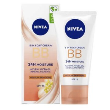 Nivea BB Оцветен крем за лице среден нюанс SPF15 50 мл