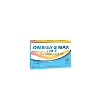 Omega-3 Max + Vit E За сърдечно-съдовата и нервна система х 60 капсули Magnalabs