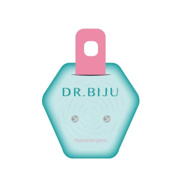 Dr. Biju Hypoallergenic Хипоалергенни обеци с кръгли кристали DXI33C001