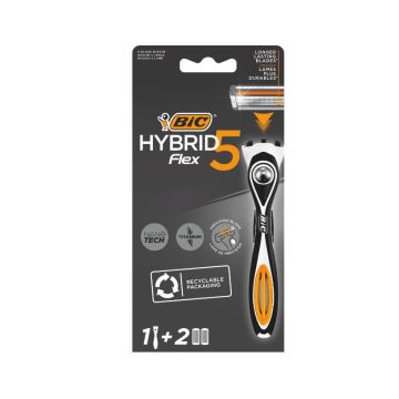 BIC Hybrid Flex 5 Самобръсначка за мъже + резервни ножчета 1+2