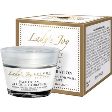 Lady's Joy Luxury Крем за лице 24 часа хидратация 50 мл Българска роза