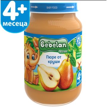 Bebelan Ovko Пюре от круши 4М+ 190 гр 