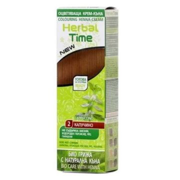 Herbal Time Оцветяваща крем-къна за коса Цвят 02 Капучино 75 мл