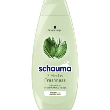 Schauma 7 Herbs Freshness Шампоан 7 билки за нормална и бързо омазняваща се коса 400 мл