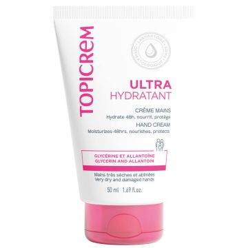 Topicrem Ultra Hydratant Hand Cream Ултра нежен и овлажняващ крем за ръце 50 мл